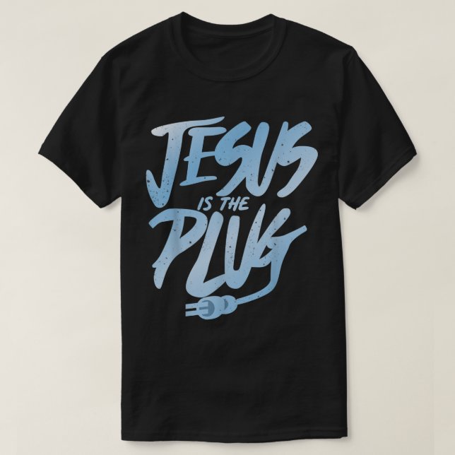 CAMISETA JESÚS ES EL ENCHUFE (Diseño del anverso)