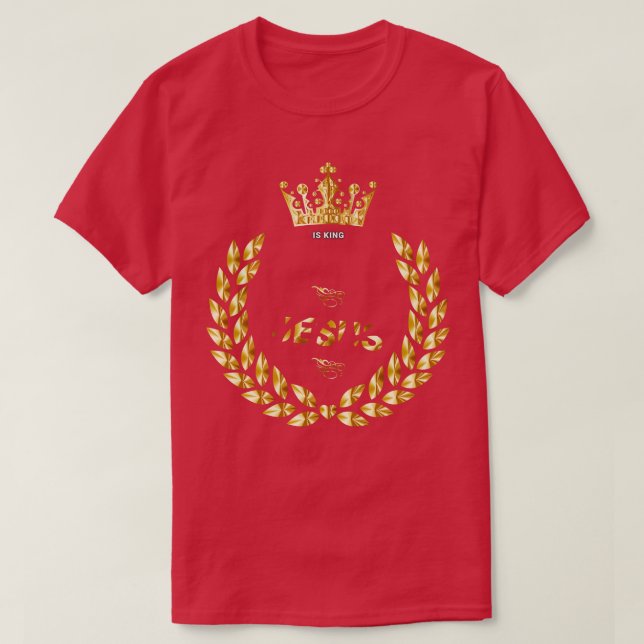 Camiseta Jesús es el Rey 1 (Diseño del anverso)