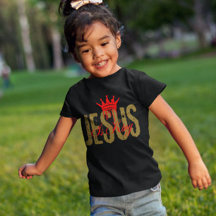 Camiseta Jesús es el Rey Biblia Cristiana Espiritual Para C