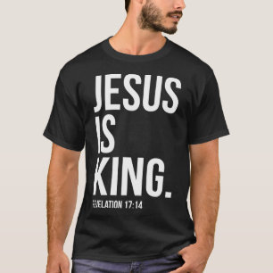 Camiseta Jesús es el rey de las escrituras de la Biblia Cit