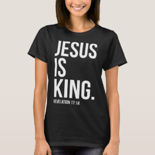 Camiseta Jesús es el rey de las escrituras de la Biblia Cit