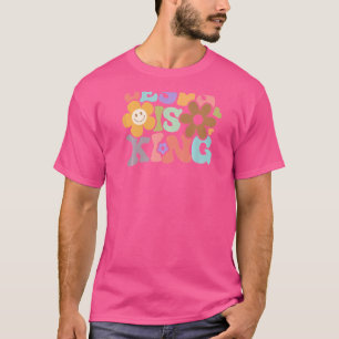 Camiseta Jesús es el rey flor feliz cara estética