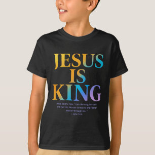 Camiseta Jesús es el Rey Jesús Juan 14_6 Disfraces cristian