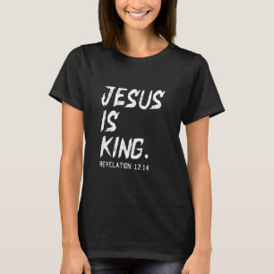 Camiseta Jesús es el Rey Navidades Revelación Biblia Religi