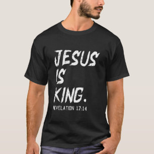Camiseta Jesús es el Rey Navidades Revelación Biblia Religi