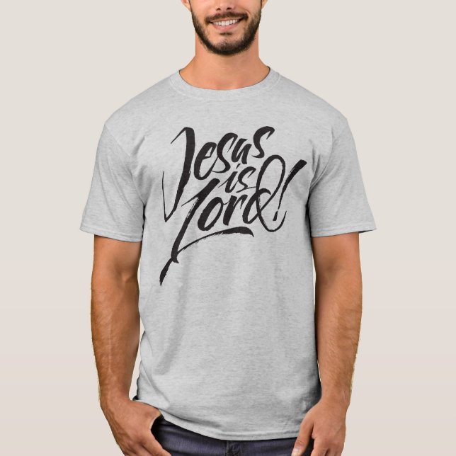 Camiseta Jesús es el Señor - Cristiano Leyendo a Dios (Anverso)