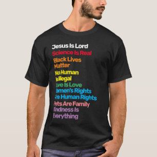 Camiseta Jesús es el Señor la Ciencia es el verdadero asunt