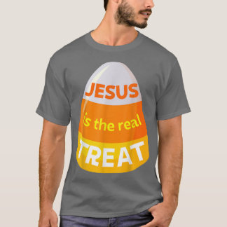 Camiseta Jesús es el verdadero regalo cristiano Candy Corn