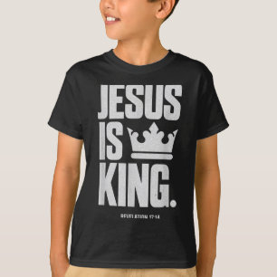 Camiseta Jesús es la Biblia Rey Escritura Religiosa Cita Ch