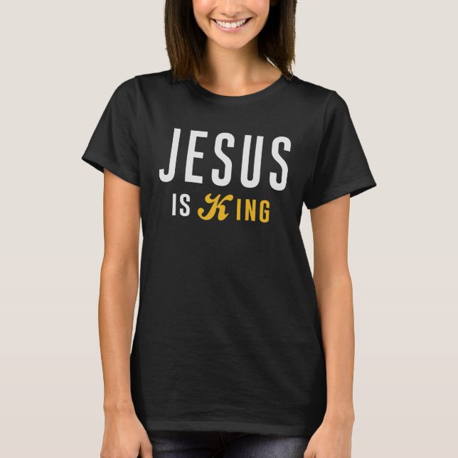 Camiseta Jesús Es La Cita Cristiana Del Rey (Anverso)