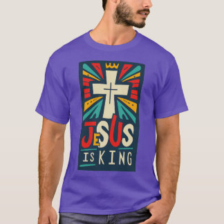 Camiseta Jesús es la cita cristiana del rey 1