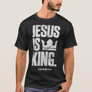Camiseta Jesús es la cita de la Biblia Cristiana Rey