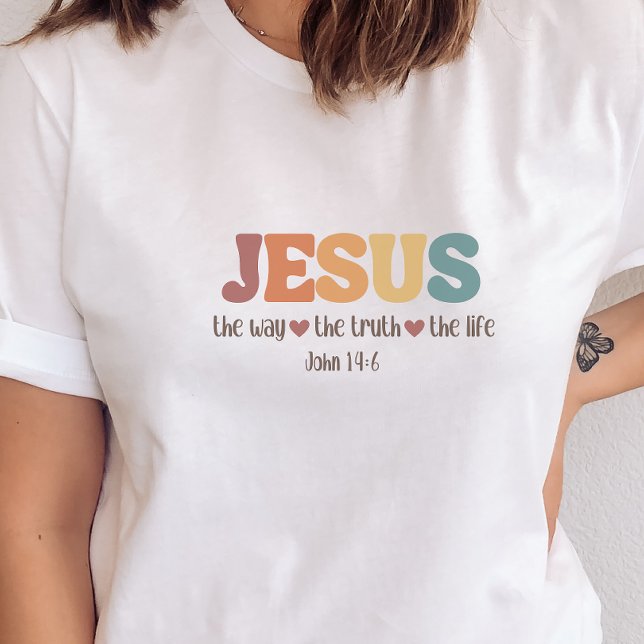 Camiseta Jesús es la forma de la verdad la vida cristiana (Subido por el creador)