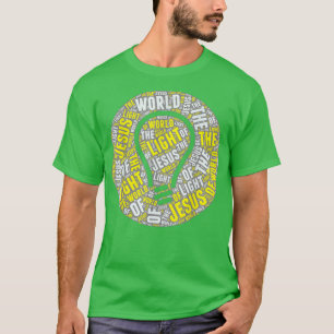 Camiseta Jesús es la Luz del Mundo Cristiano Juan 812