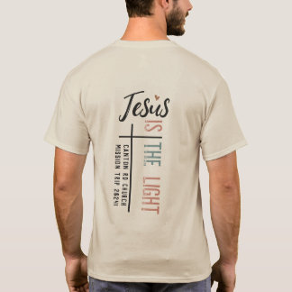 Camiseta "Jesús es la Luz", Sección de Personalizable en la