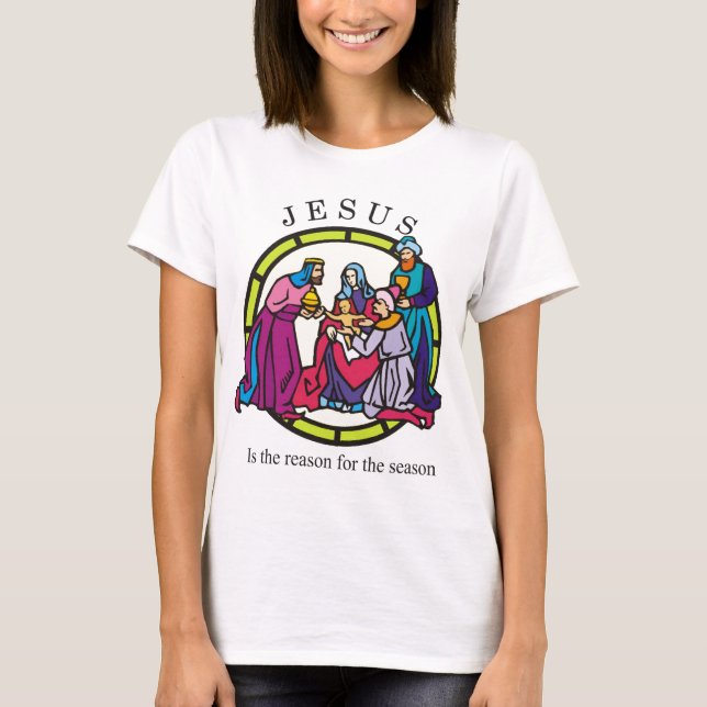 Camiseta Jesús es la razón de la estación (Anverso)