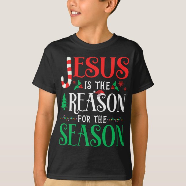 Camiseta Jesús es la razón de la Navidad de los Navidades d (Anverso)