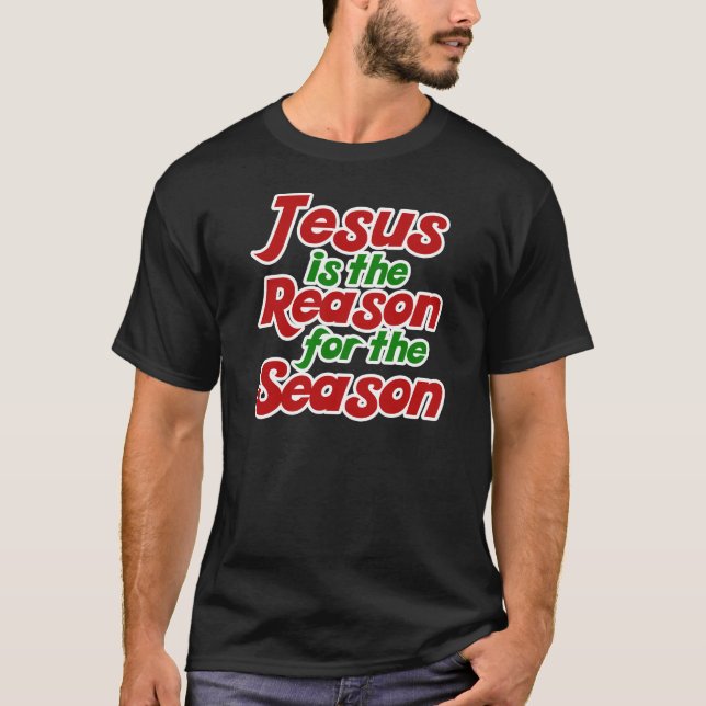 Camiseta Jesús es la razón de la temporada de Navidades (Anverso)