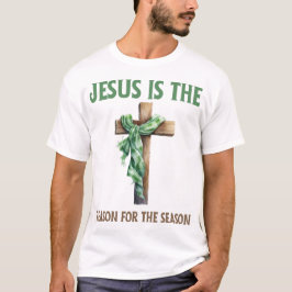 Camiseta Jesús es la razón de la temporada Navidades Jesús