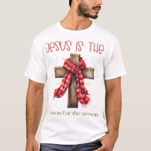 Camiseta Jesús es la razón de la temporada Navidades Jesús