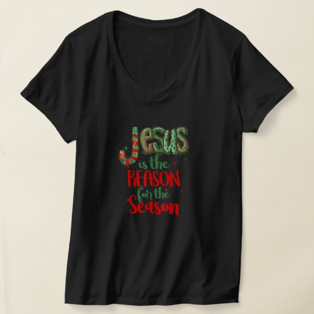 Camiseta Jesús Es La Razón De Los Navidades Graciosos De La (Distribución )