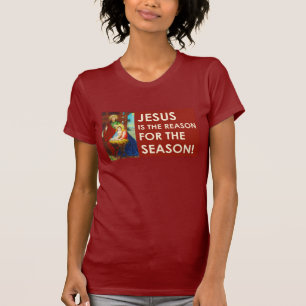 Camiseta Jesús es la razón del navidad de la estación