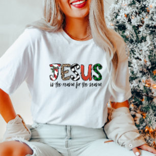 Camiseta Jesús es la razón para los Navidades de temporada 