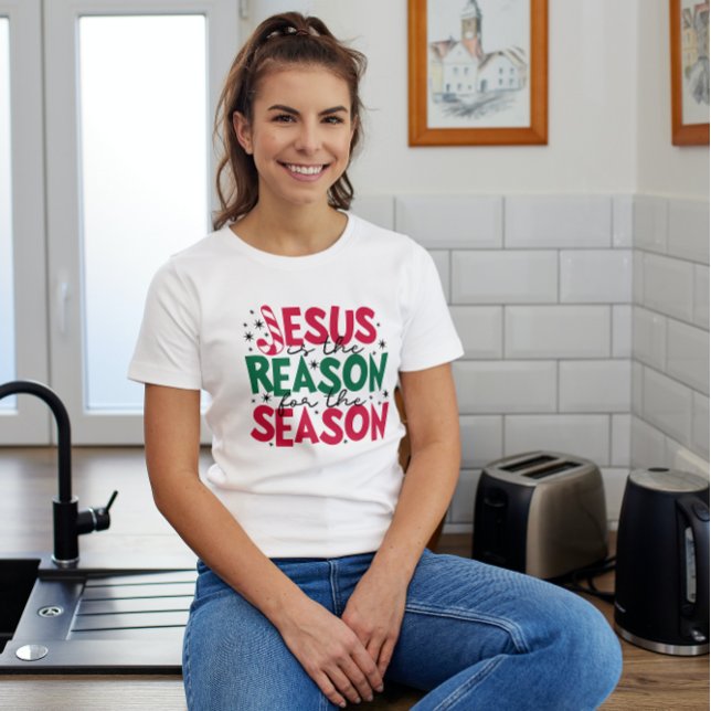 Camiseta Jesús Es La Razón Para Los Navidades De Temporada (Subido por el creador)