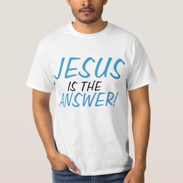 Camiseta ¡JESÚS es la RESPUESTA! (Anverso)
