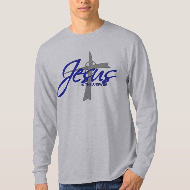 Camiseta Jesús es la respuesta (Anverso)
