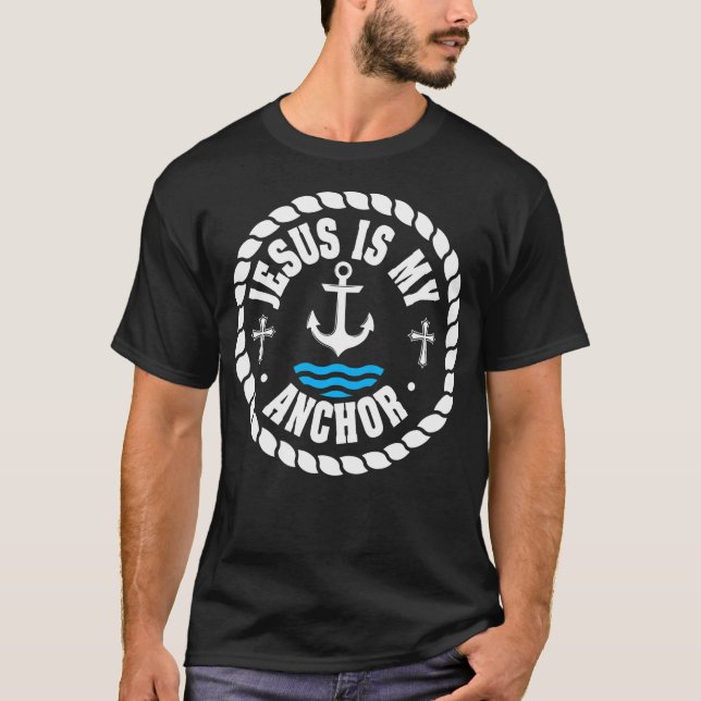 Camiseta Jesús Es Mi Anclaje Amor Jesús Navidades Cristiano (Anverso)