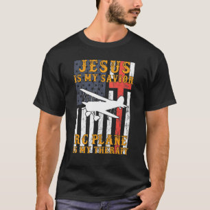 Camiseta Jesús Es Mi Avión Rc Salvador Es Mi Terapia Hoodie