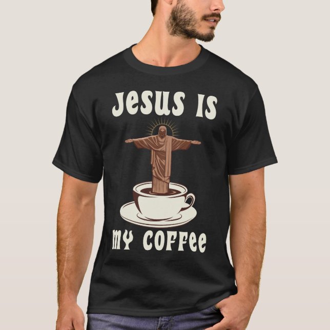 Camiseta Jesús Es Mi Café (Anverso)