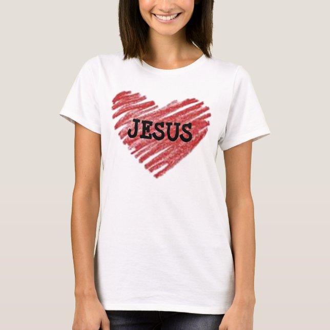 CAMISETA JESÚS ES MI CORAZÓN (Anverso)