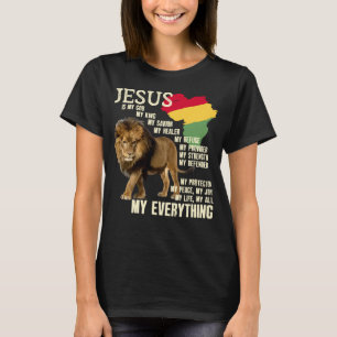 Camiseta Jesús es mi Dios mi Rey Mes de Historia Negra BLM 