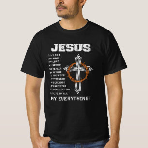 Camiseta Jesús Es Mi Dios Mi Rey Mi Salvador Regalo Cristia