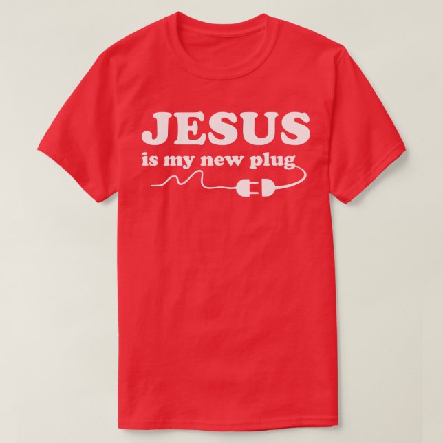 Camiseta Jesús es mi enchufe (Diseño del anverso)