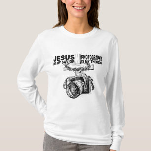 Camiseta Jesús Es Mi Fotografía Salvadora Es Mi Terapia