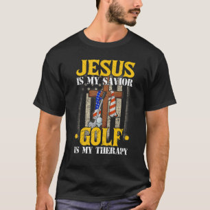 Camiseta Jesús Es Mi Golf Salvador Es Mi Terapia