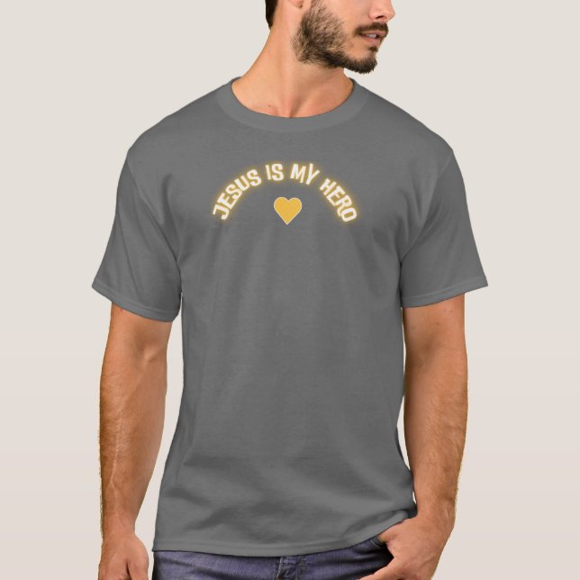 Camiseta Jesús es mi héroe ❤️ (Anverso)