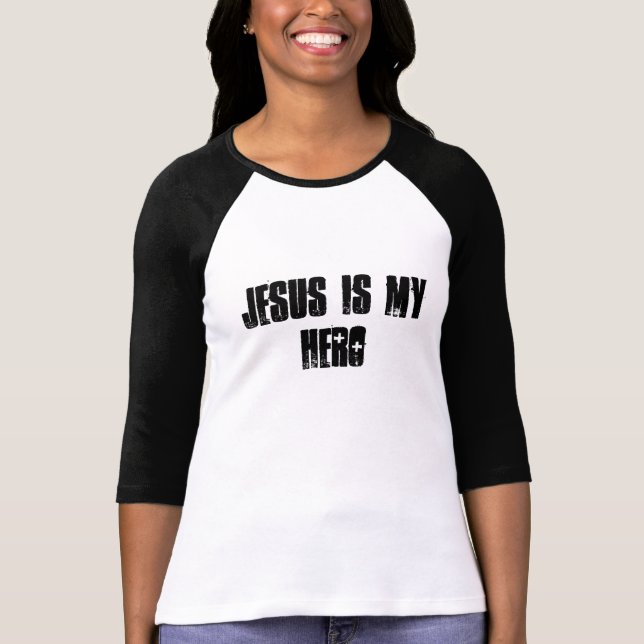 CAMISETA JESÚS ES MI HÉROE (Anverso)
