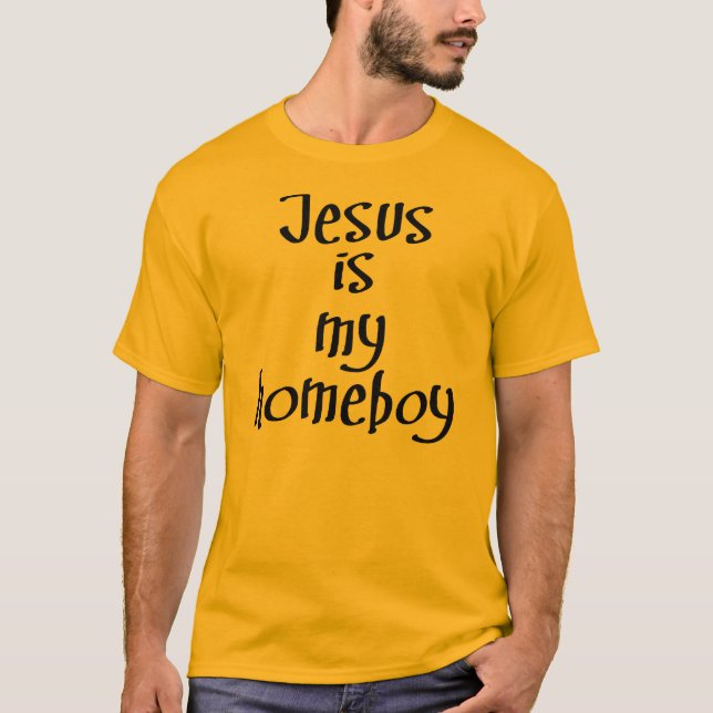 Camiseta Jesús es mi homeboy (el negro) (Anverso)