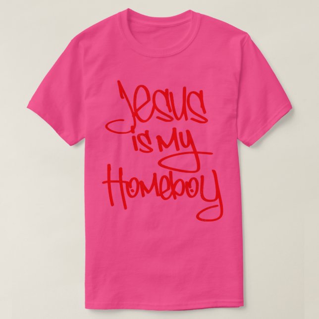 Camiseta Jesús es mi Homeboy Retro 2 de los 80 (Diseño del anverso)