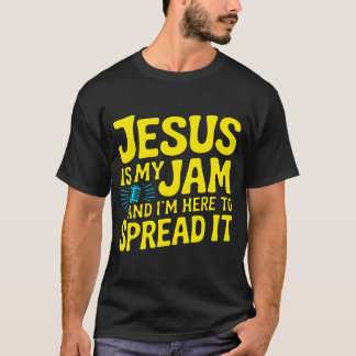 Camiseta Jesús Es Mi Jam Gracioso Cristiano