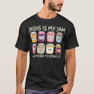 Camiseta Jesús Es Mi Jam Y Estoy Aquí Para Difundir Bi Cris
