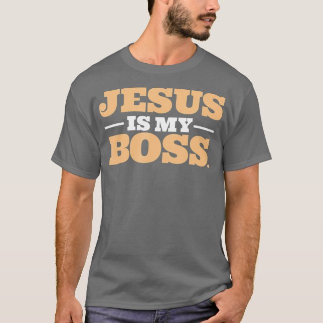Camiseta Jesús Es Mi Jefe (Anverso)