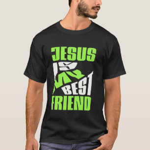 Camiseta Jesús es mi mejor amigo cita católica God 