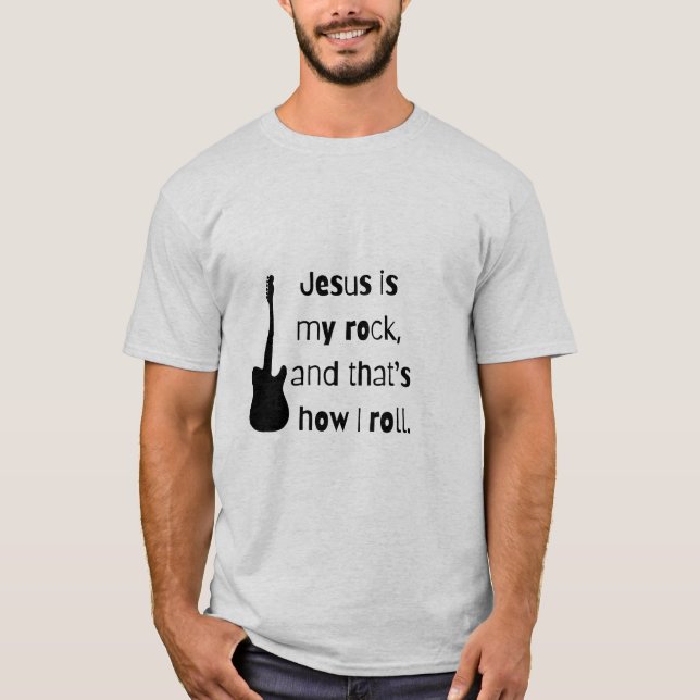 Camiseta Jesús es mi piedra (Anverso)