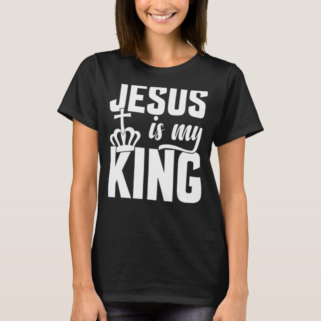 Camiseta Jesús Es Mi Rey Cristiano (Anverso)