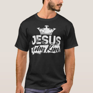 Camiseta Jesús Es Mi Rey Cristiano Cristiano Cita Hombres